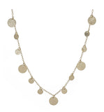 Uptown Strut Marcia Moran Gold Coin Necklace Long