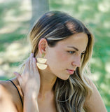 Uptown Strut®️ Marcia Moran Boho Half Drop Earrings in Gold