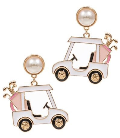 Uptown Strut Golf Cart Earrings