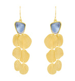 Tanzanite Gold Chandelier Earrings
