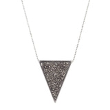 Druzy Triangle Stone Necklace